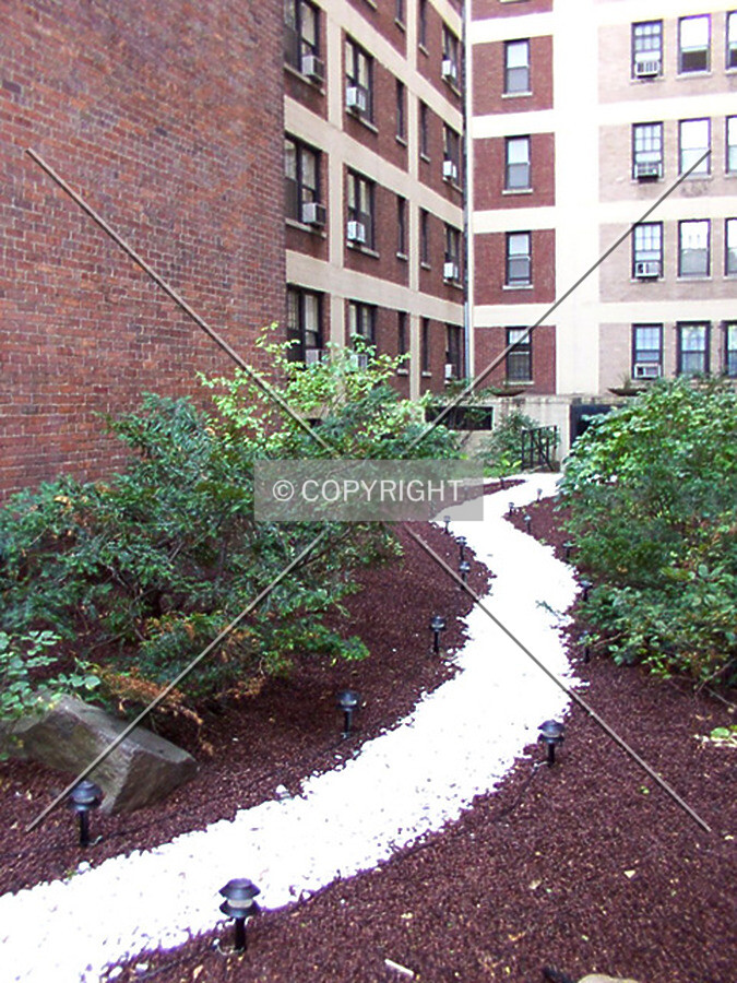 Courtyard to the west of the building