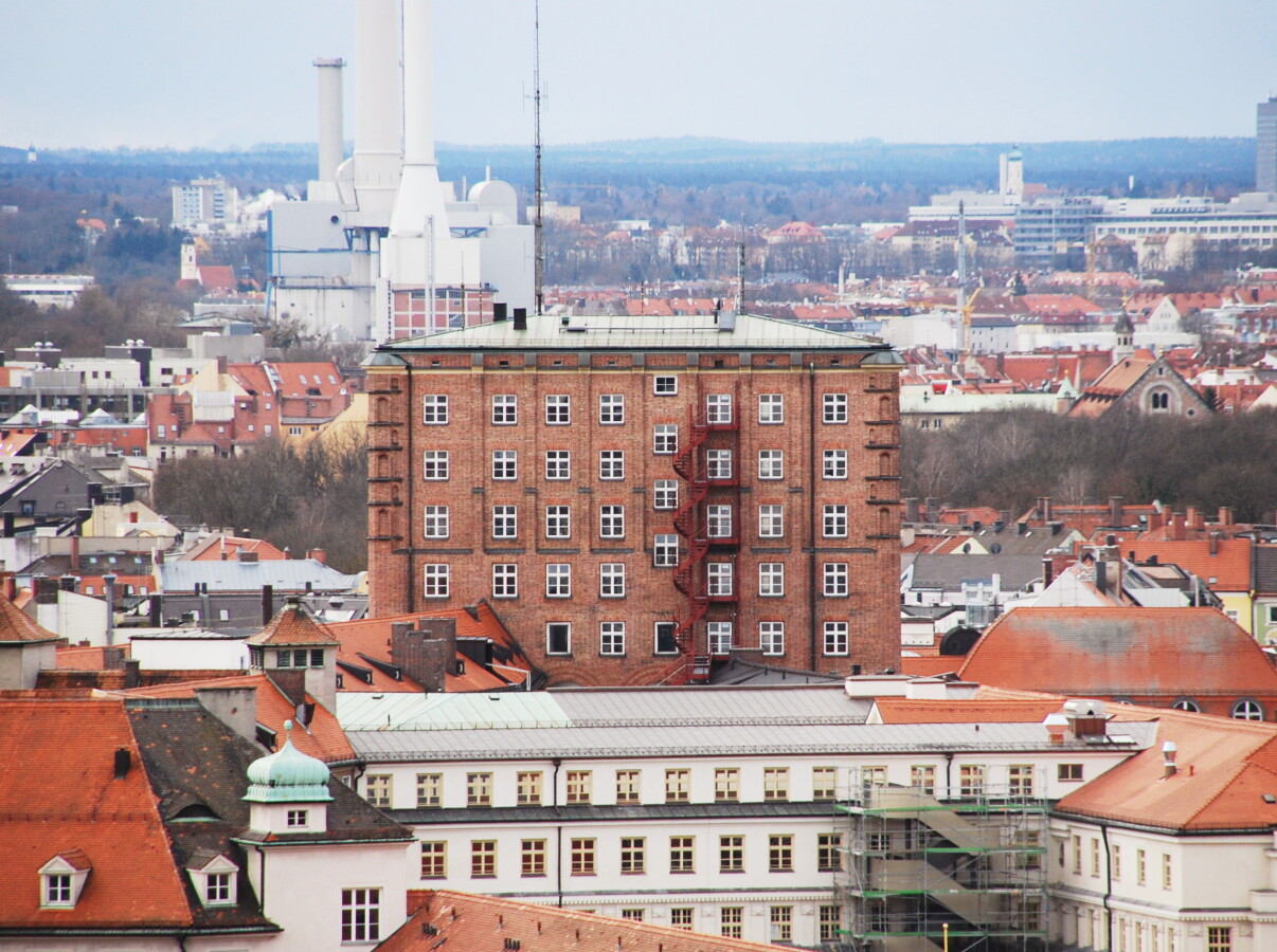 View from the Neues Rathaus observation deck