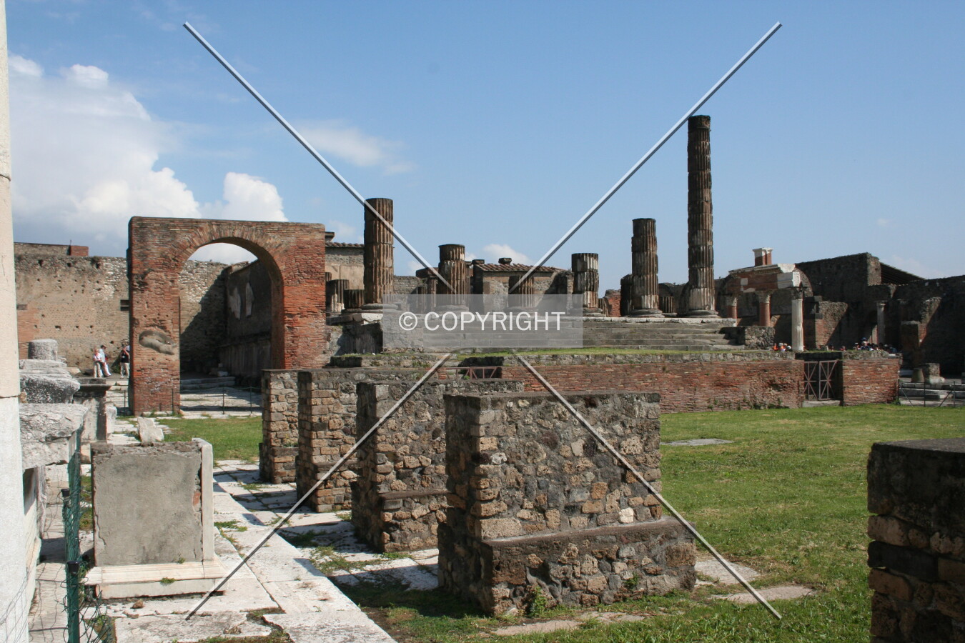 View of the ruins