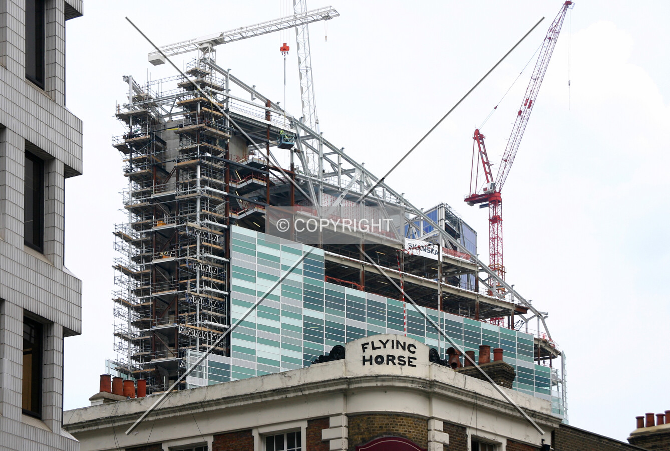 View northeast of the top from Finsbury Square