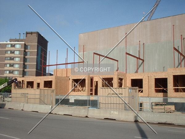 Townhomes under construction along Portland Avenue