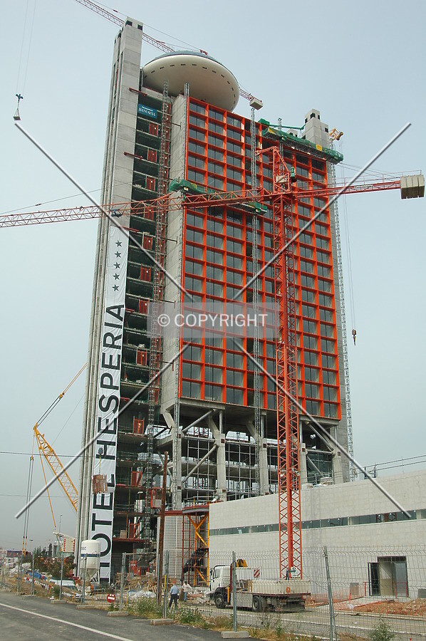 East side after restaurant was lifted to the top
