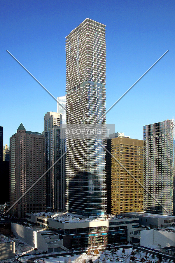Looking northwest from an apartment in Outer Drive East