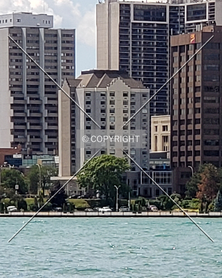 View from Detroit to the northeast; August 10, 2019