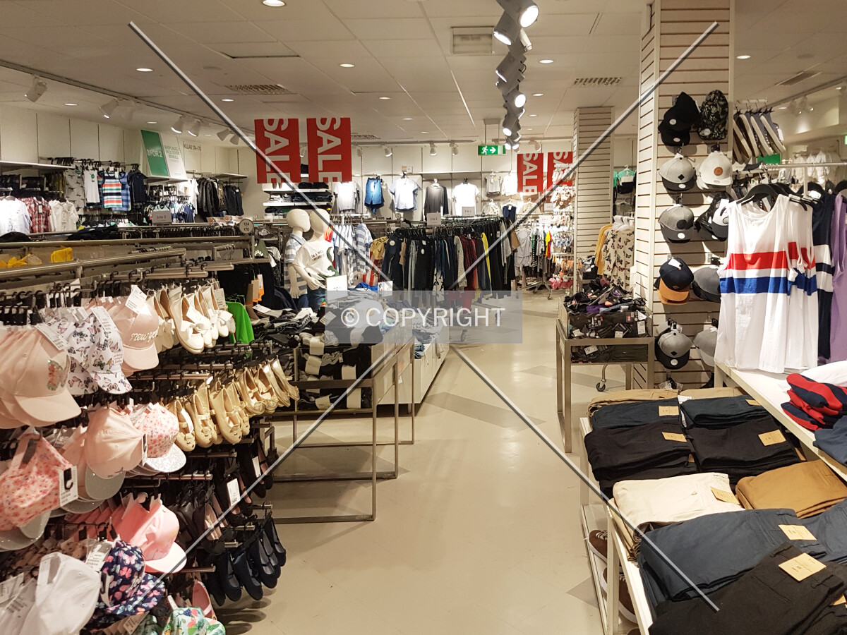 Inside the H&M store