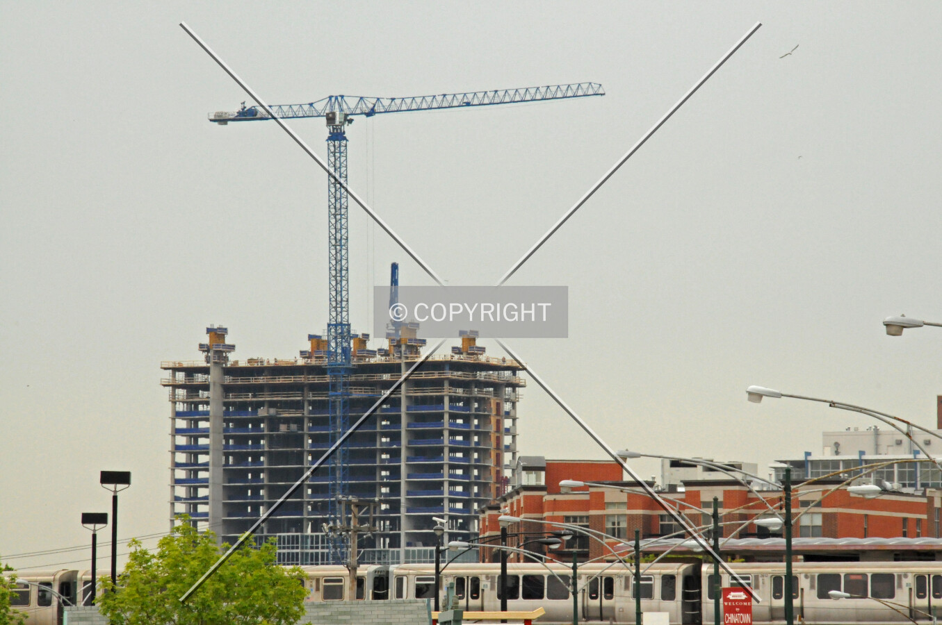 Looking northeast along Archer Avenue