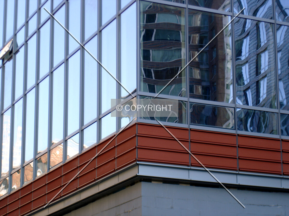 Close-up of the southwest corner