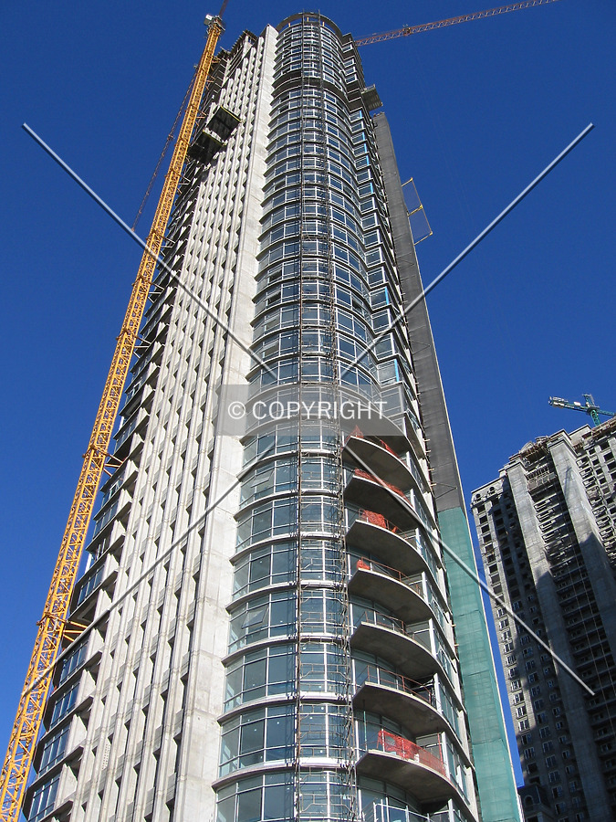 Looking up from Aimé Painé avenue