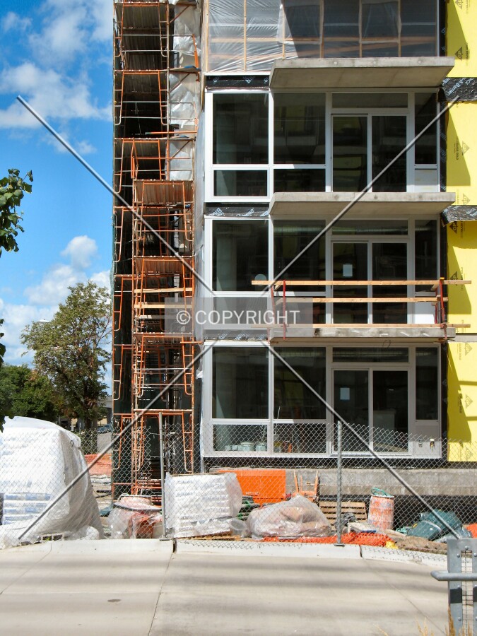 South corner from the neighboring 720 Lofts