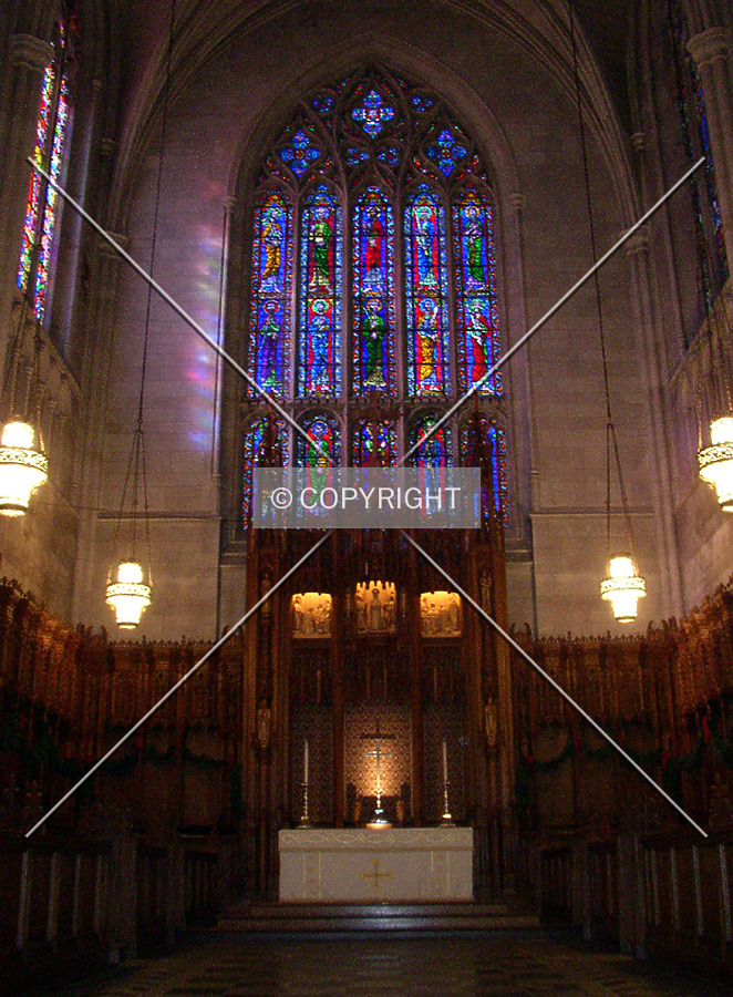 View of the great altar and choir