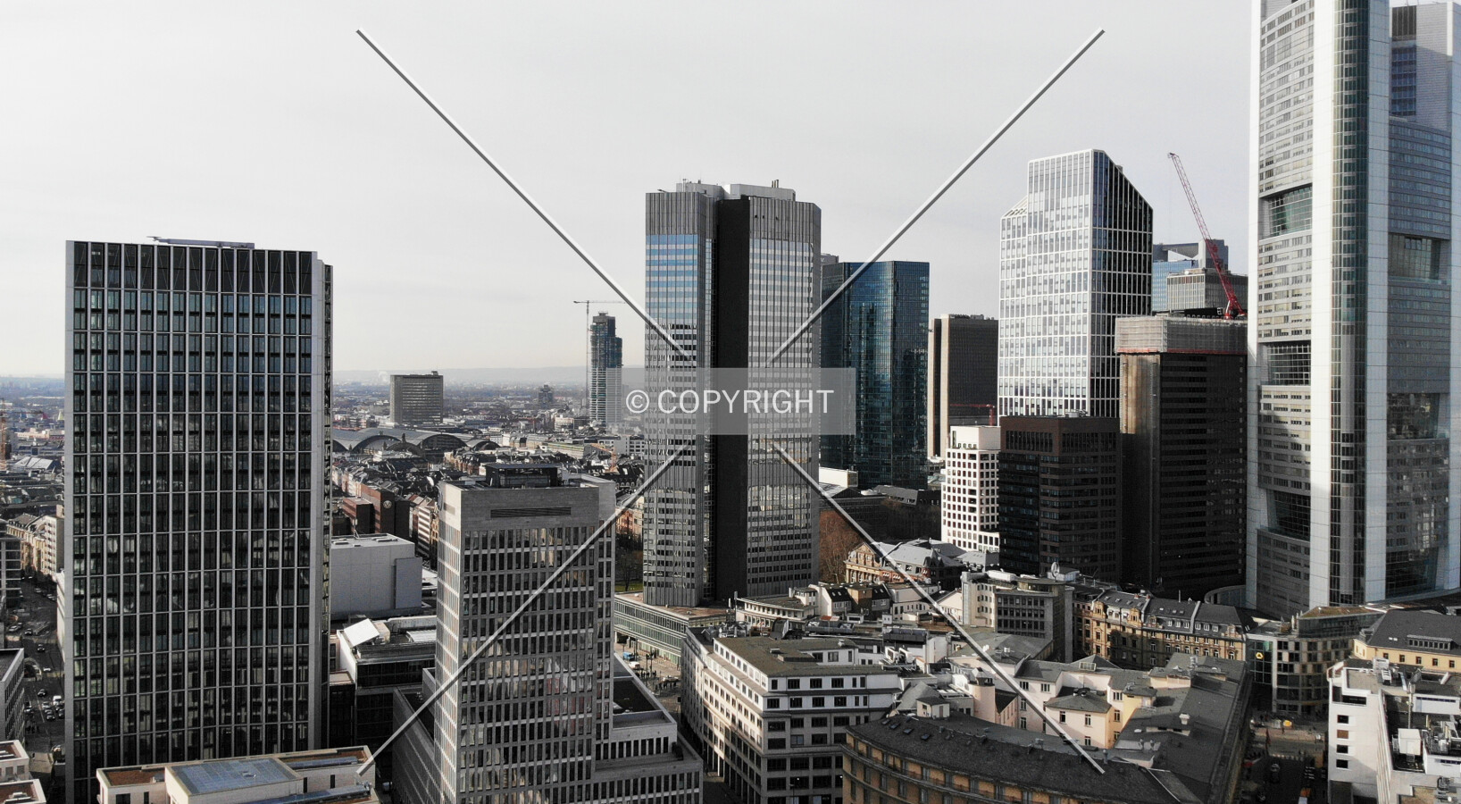 Frankfurt CBD Skyline in 2019