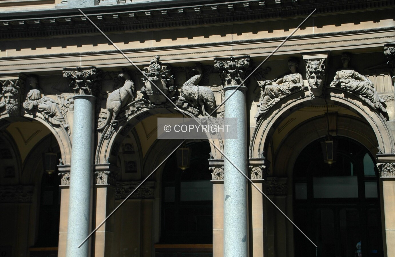 West facade detail
