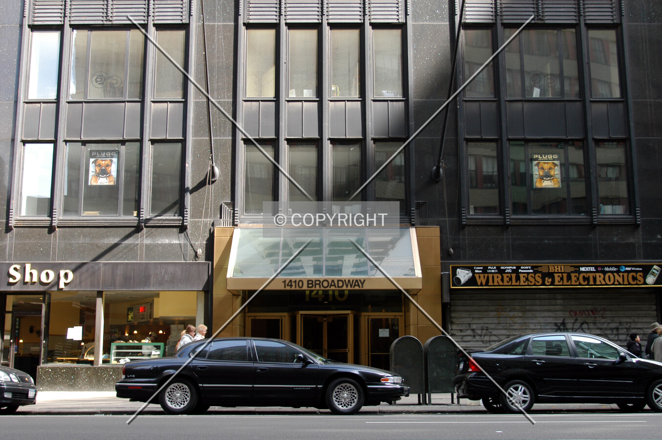View from across Broadway