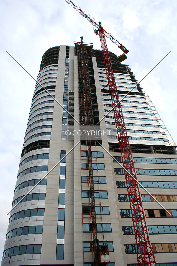 Looking up from the base