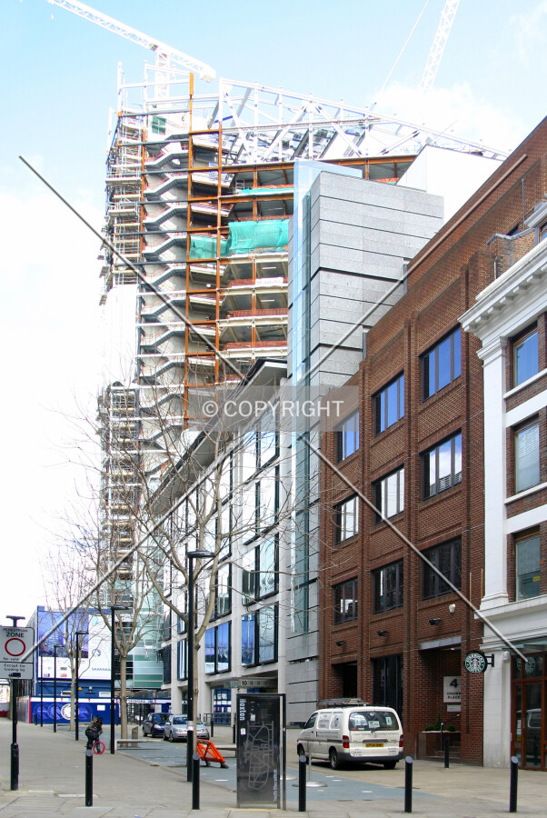 View north along Crown Place