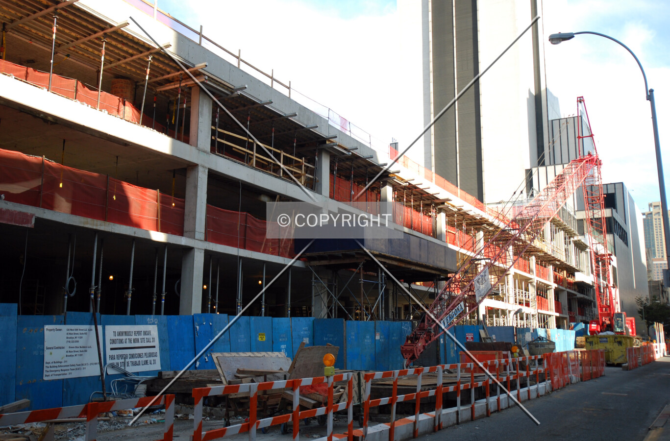 View eastward along West 53rd Street
