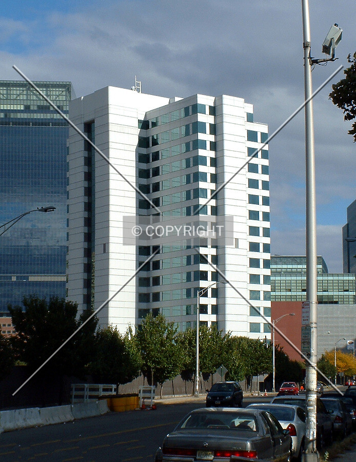 View from the west along Christopher Columbus Drive