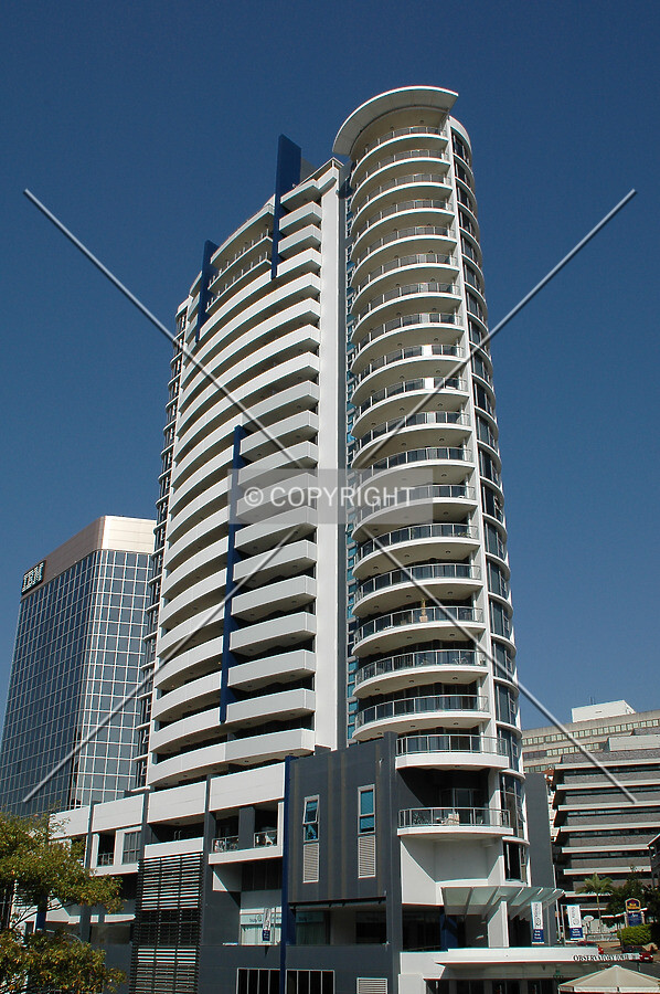 Looking up from Edward Street
