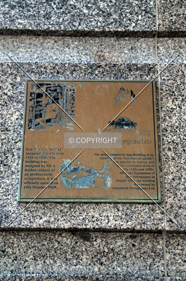 Plaque next to the entrance