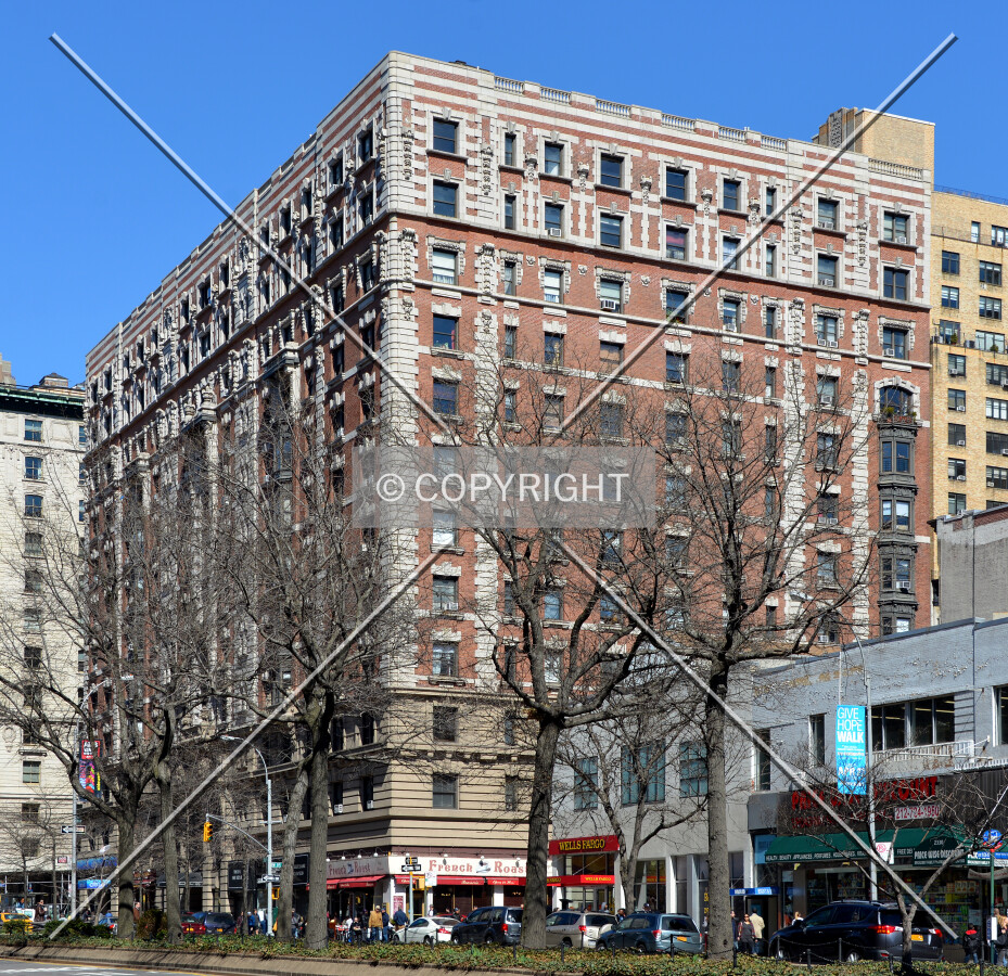 View from the southwest at Broadway and 84th Street