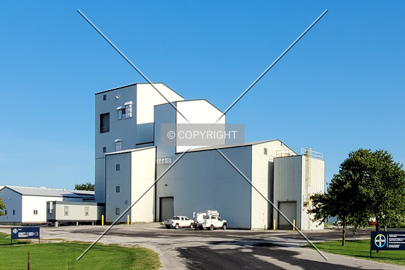 Northwest view; August 15, 2020