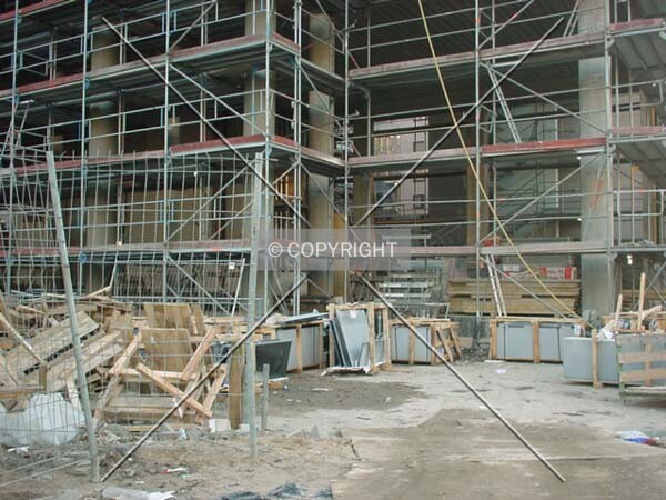 View of the construction site