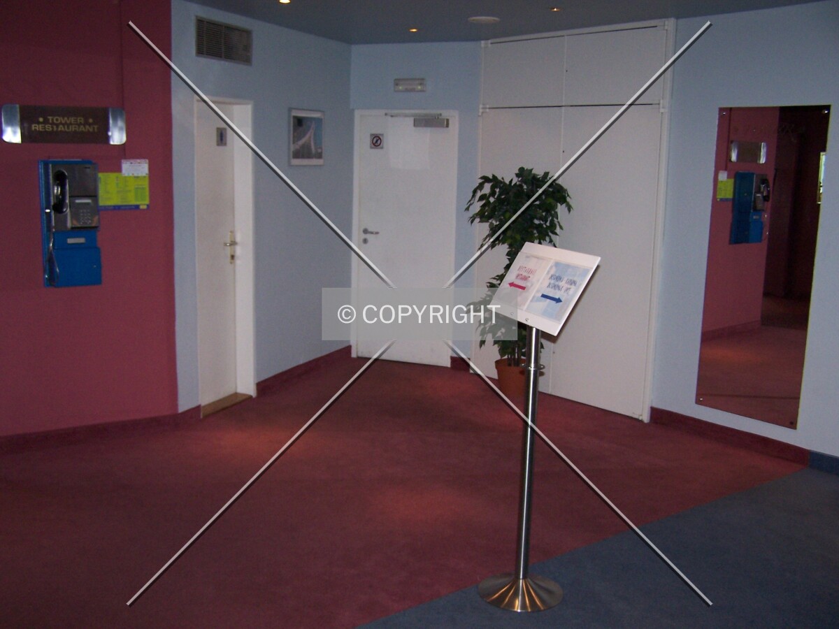 The restaurant floor