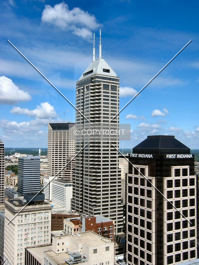 View to the northwest from the City-County Building Observation Deck