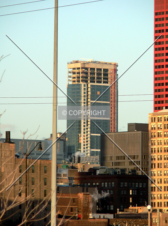 View to the northeast from Dominick's at Clark Street and Roosevelt Road