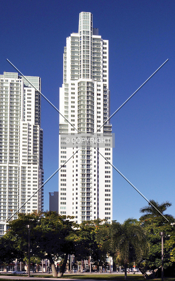 View from the east across Biscayne Boulevard