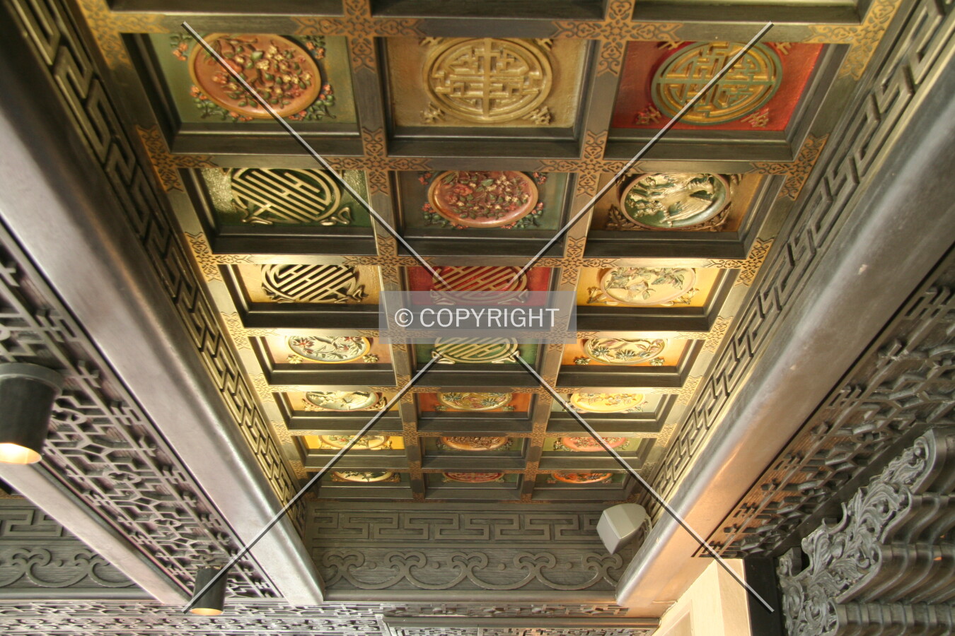 Ceiling of the observation floor