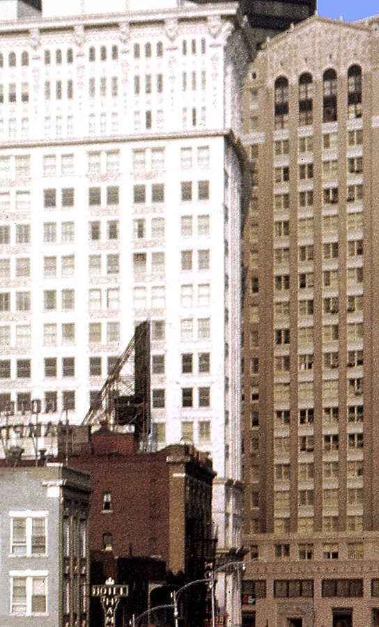 Vintage view from the east with the Candler Building to the left