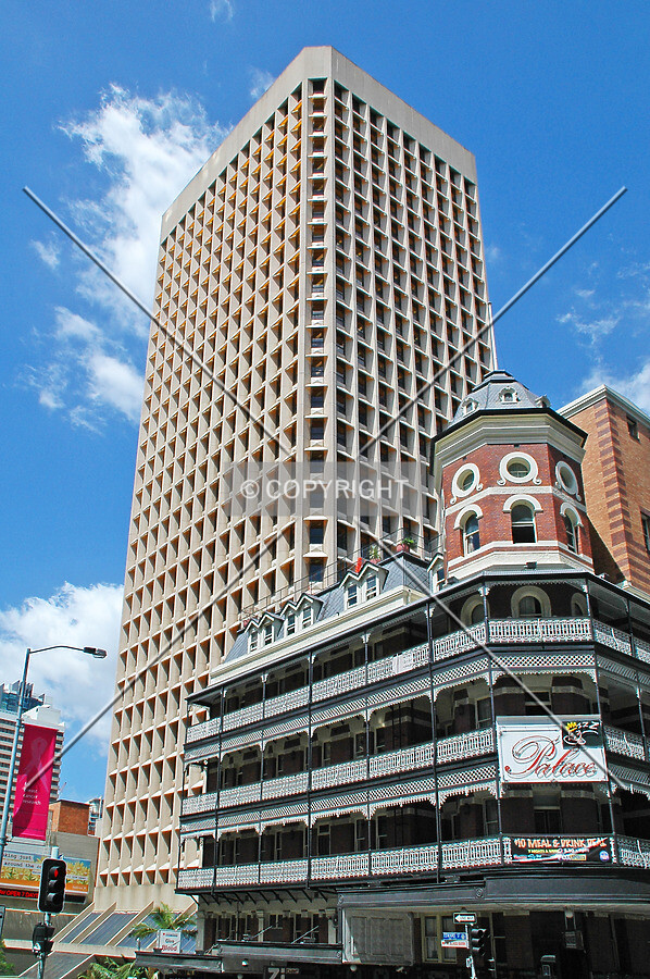 Looking up from Ann Street