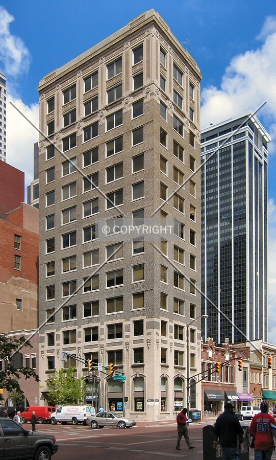 Southeast corner from North Delaware Street