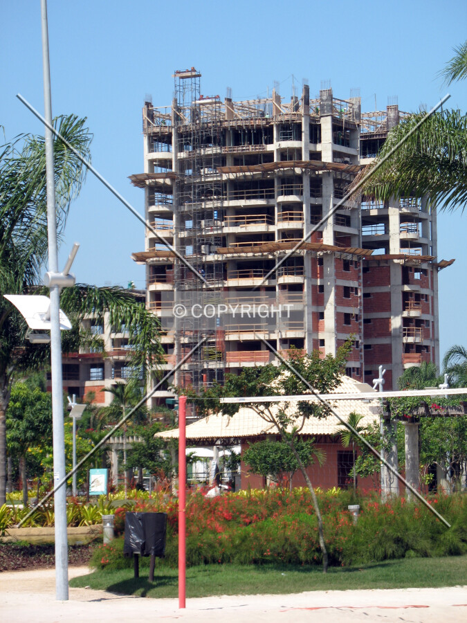 Seen from a nearby park
