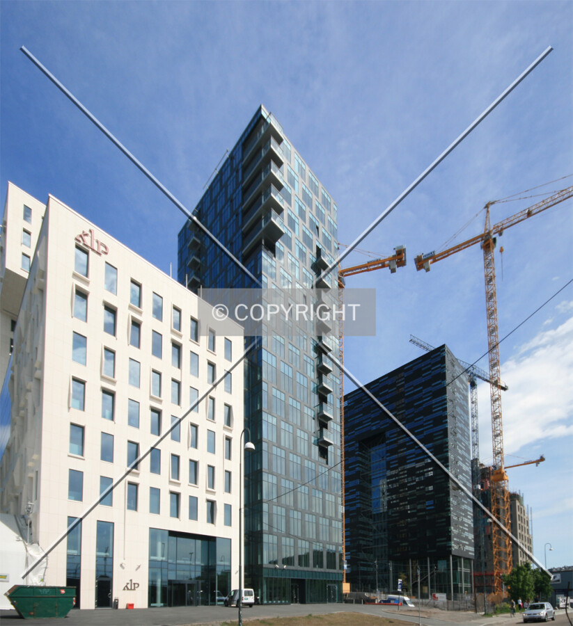 Completed Bjørvika high-rises