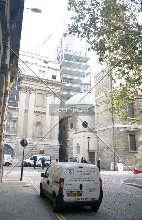 View east from St. Stephens Row