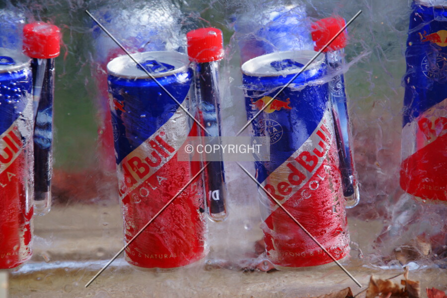 Red Bull Cola cans
