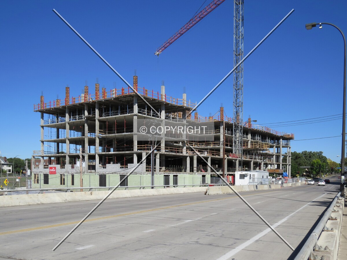 View to the north along 10th Avenue SE