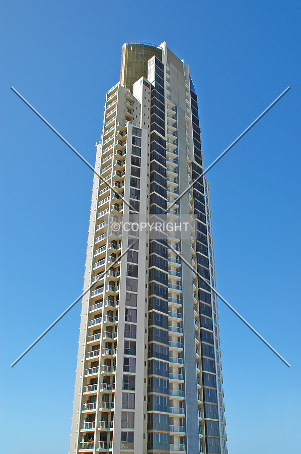 Looking up the south side