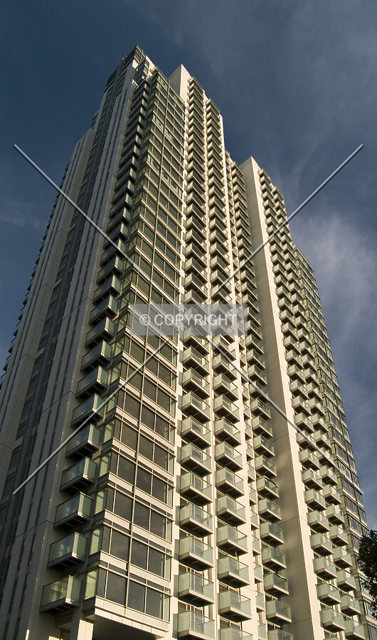Looking up from the northwest