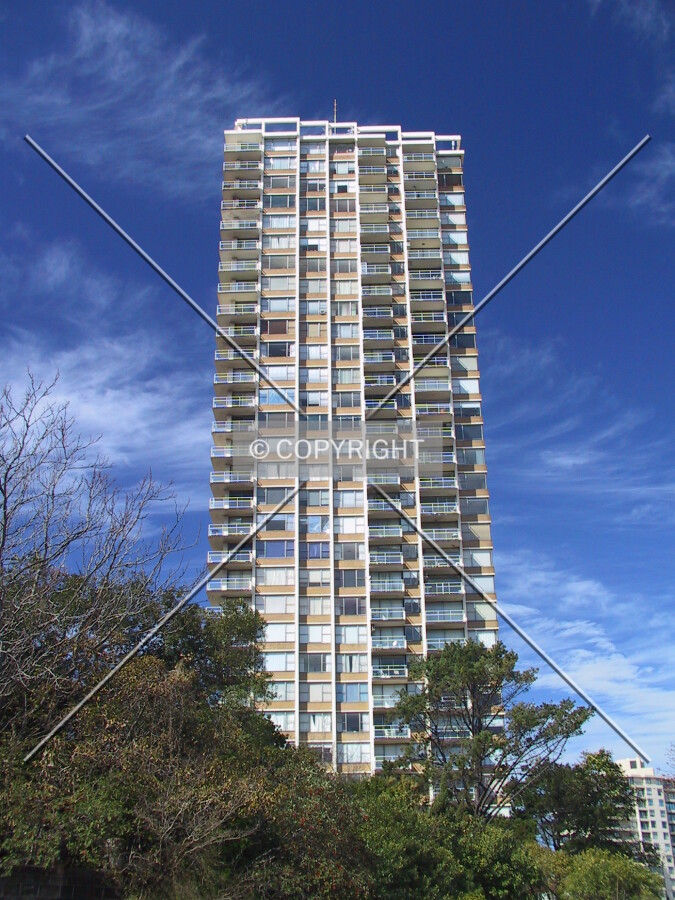 View of the west facade from Darling Point Road