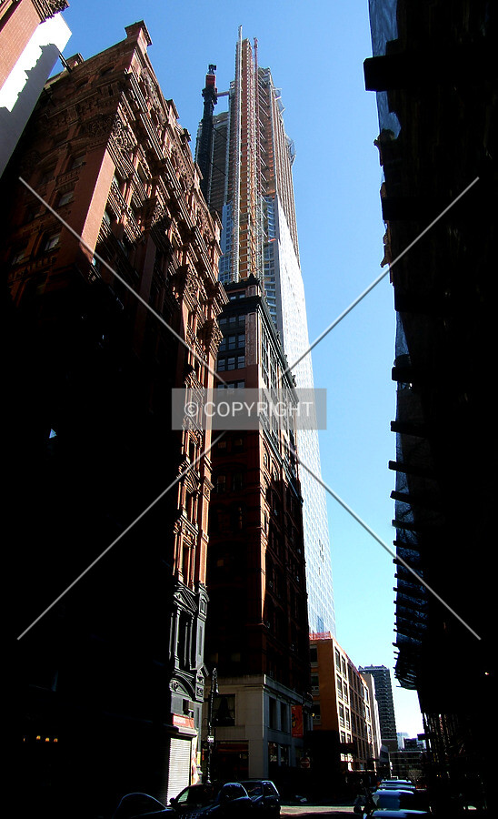 View from the northwest on Beekman Street