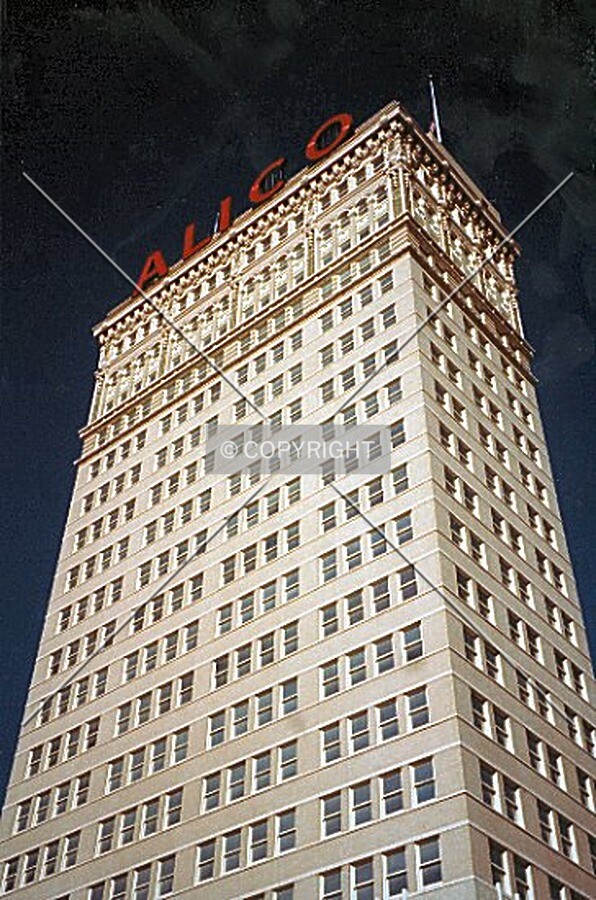 Looking up from the south