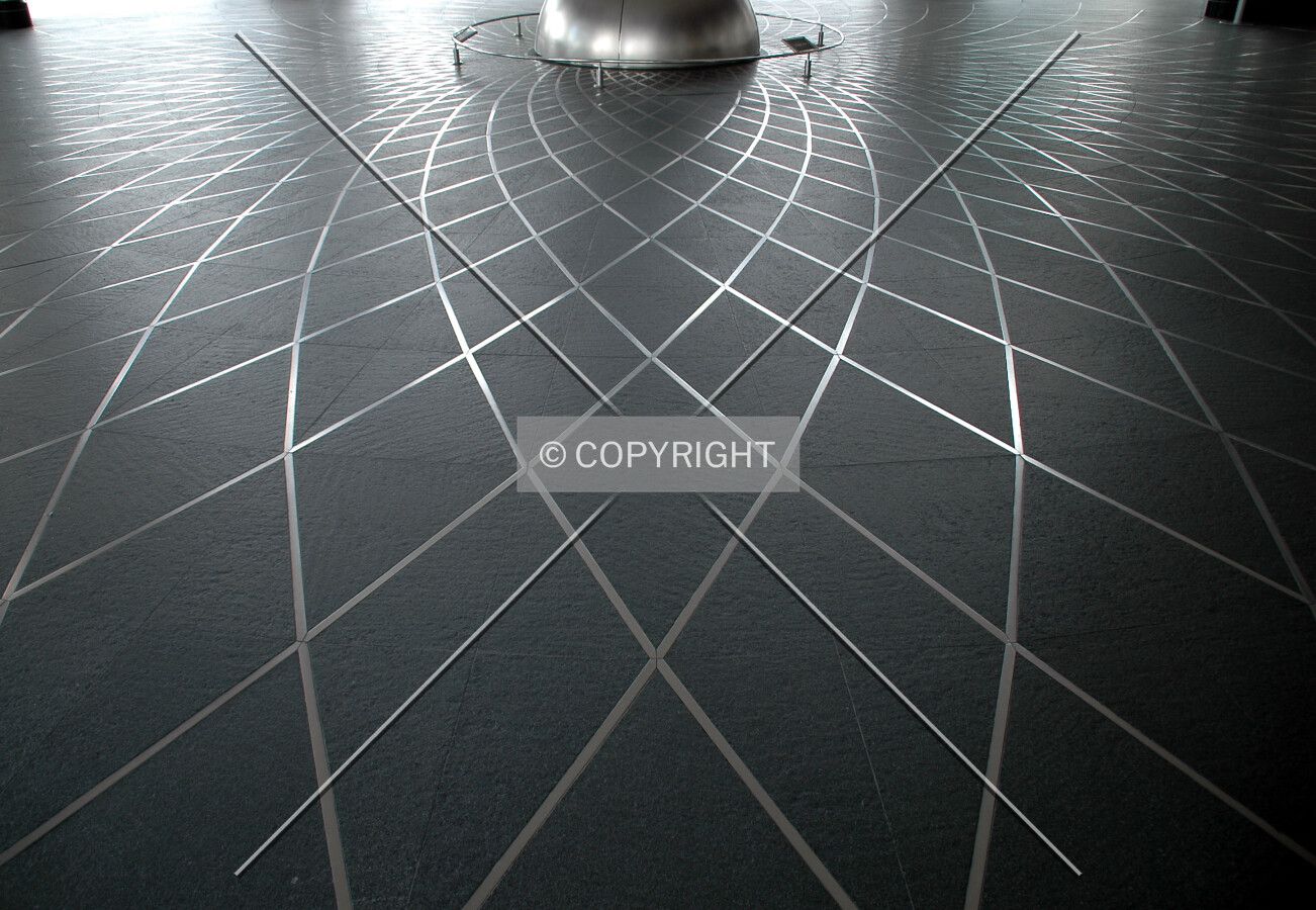Floor detail in the entrance area