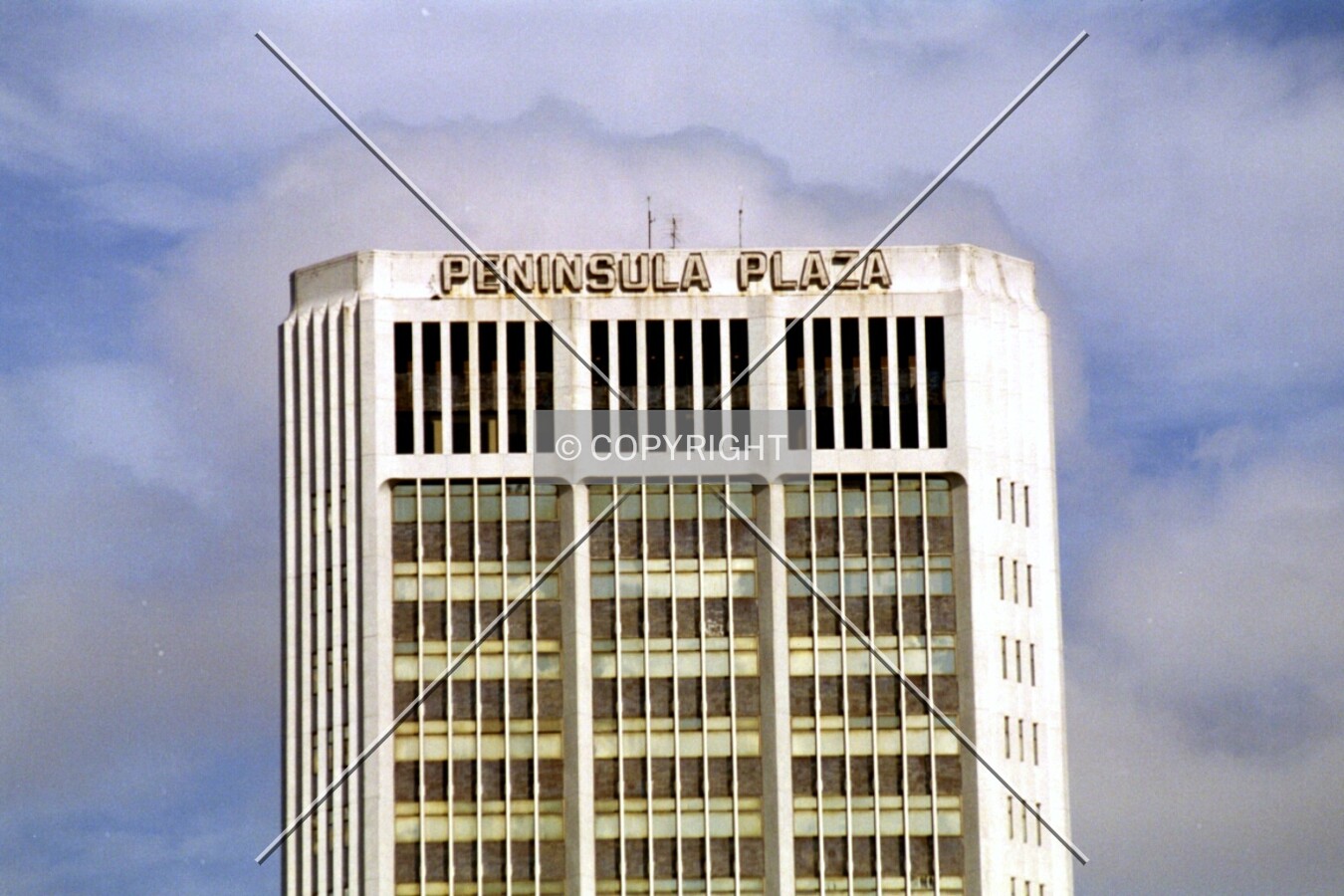 Top of the building in detail