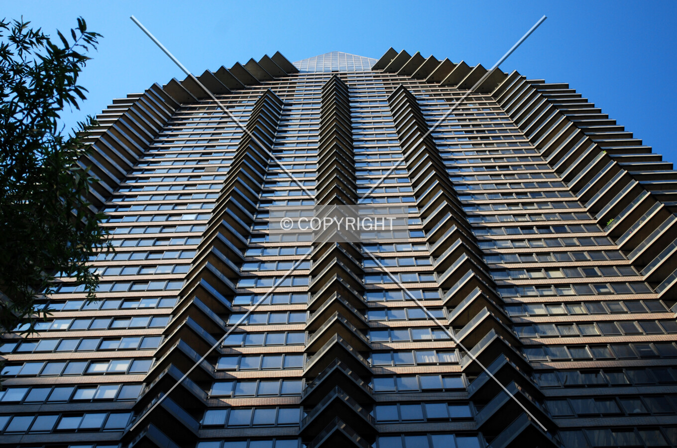 View up the southern face