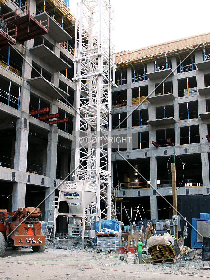 Inside corner of the tower from the northeast