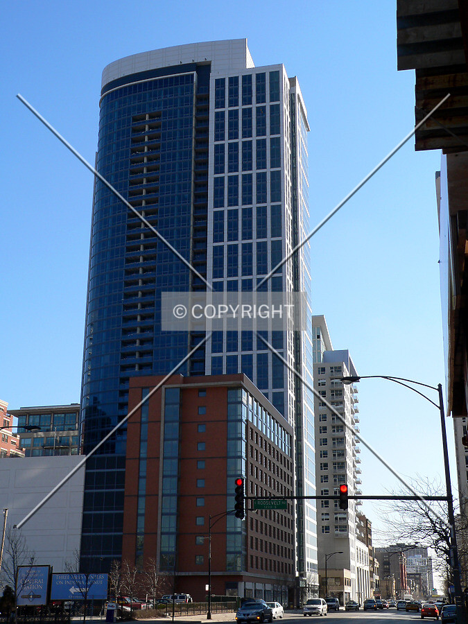 View to the south down Michigan Avenue