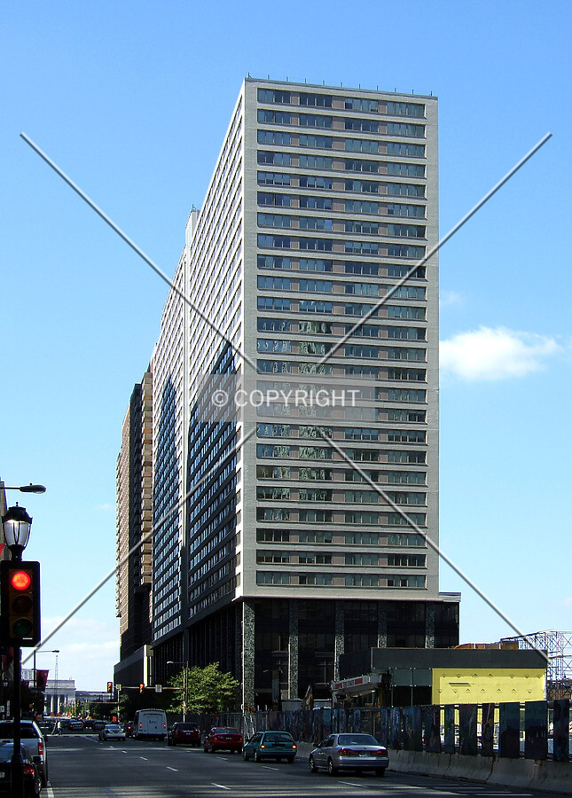 View from the southeast along Kennedy Boulevard